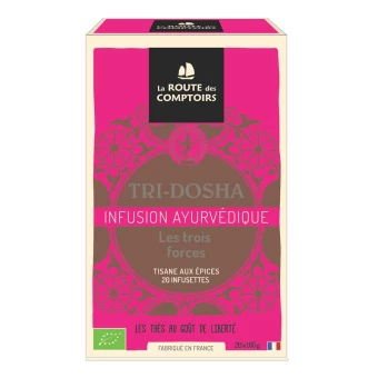 Tri-Dosha Infusion Ayurédique - 17 Infusettes - La Route Des Comptoirs