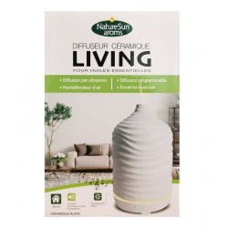 Diffuseur Céramique Living Blanc - NatureSun'Aroms