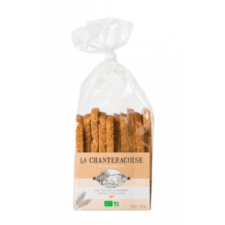 Biscottes Farines Complète - 280g - La Chanteracoise