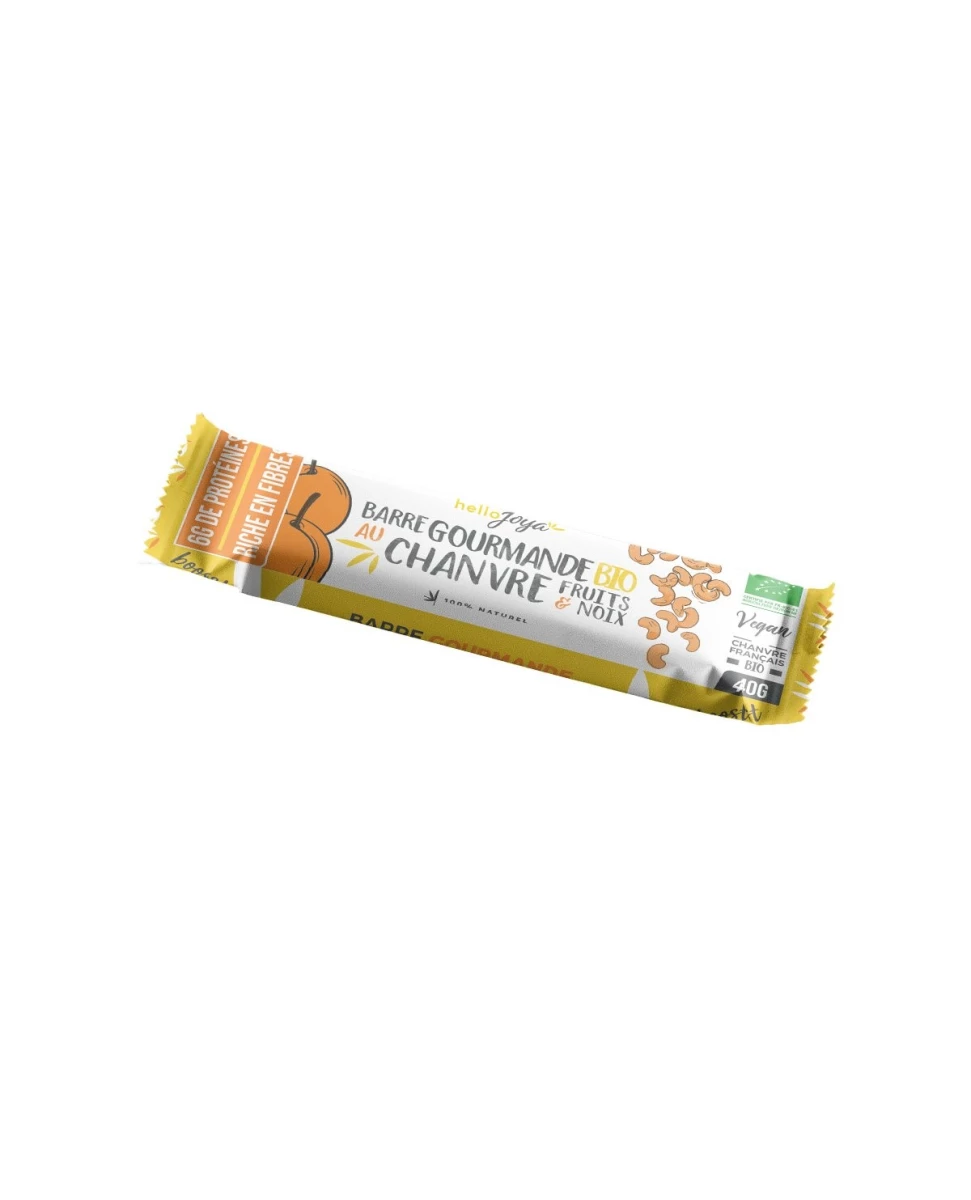 Barre Chanvre Fruits Noix - 40g - Hello Joya