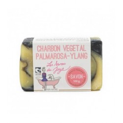 Savon Charbon Palmarosa Ylang - 100g - Les Savons de Joya