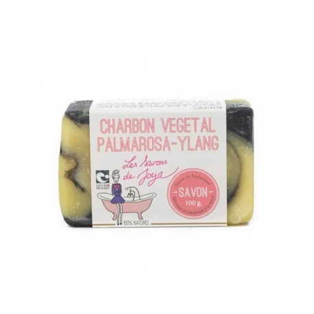 Savon Charbon Palmarosa Ylang - 100g - Les Savons de Joya