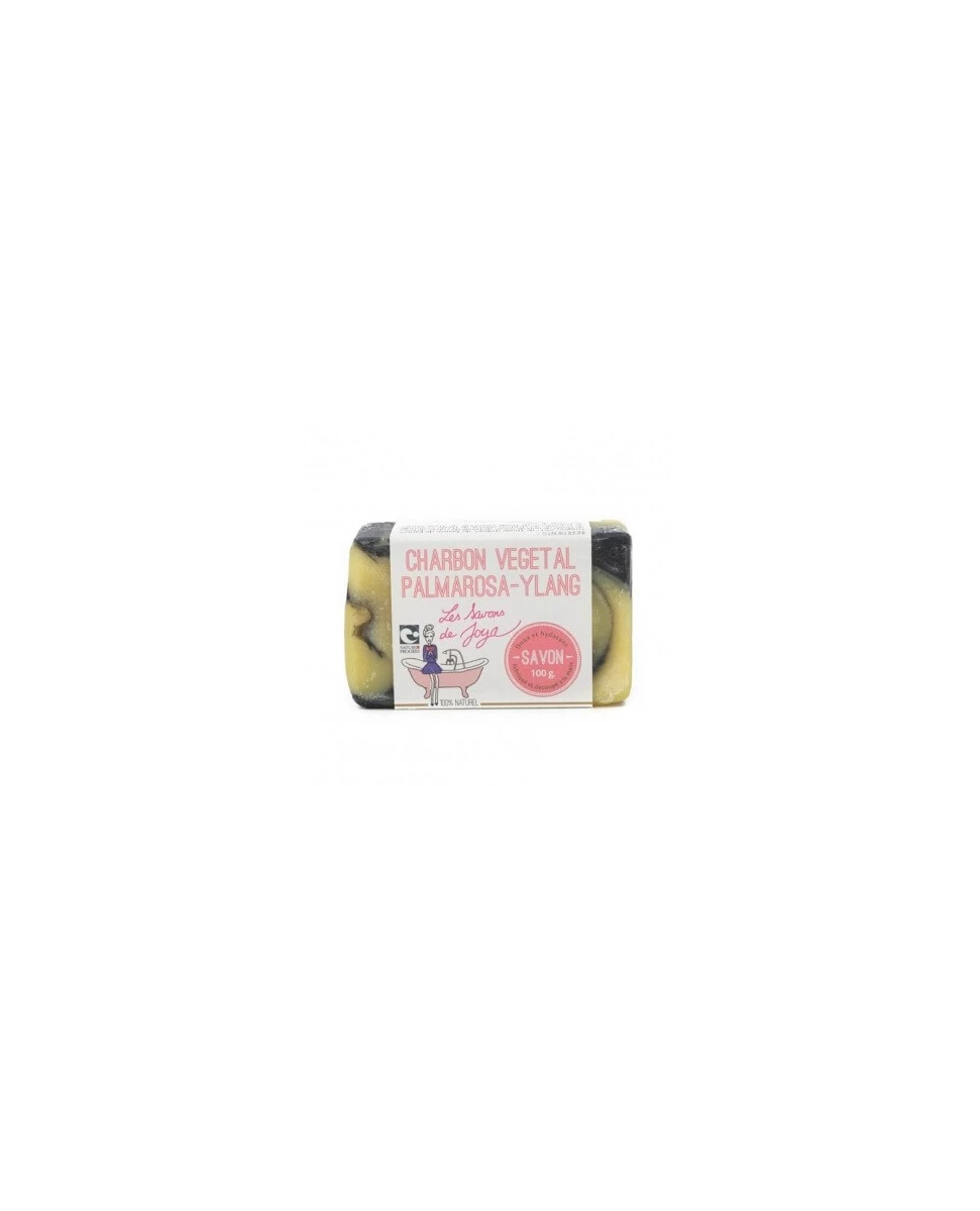 Savon Charbon Palmarosa Ylang - 100g - Les Savons de Joya