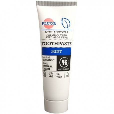 Dentifrice Menthe Fluor - 75ml - Urtekram