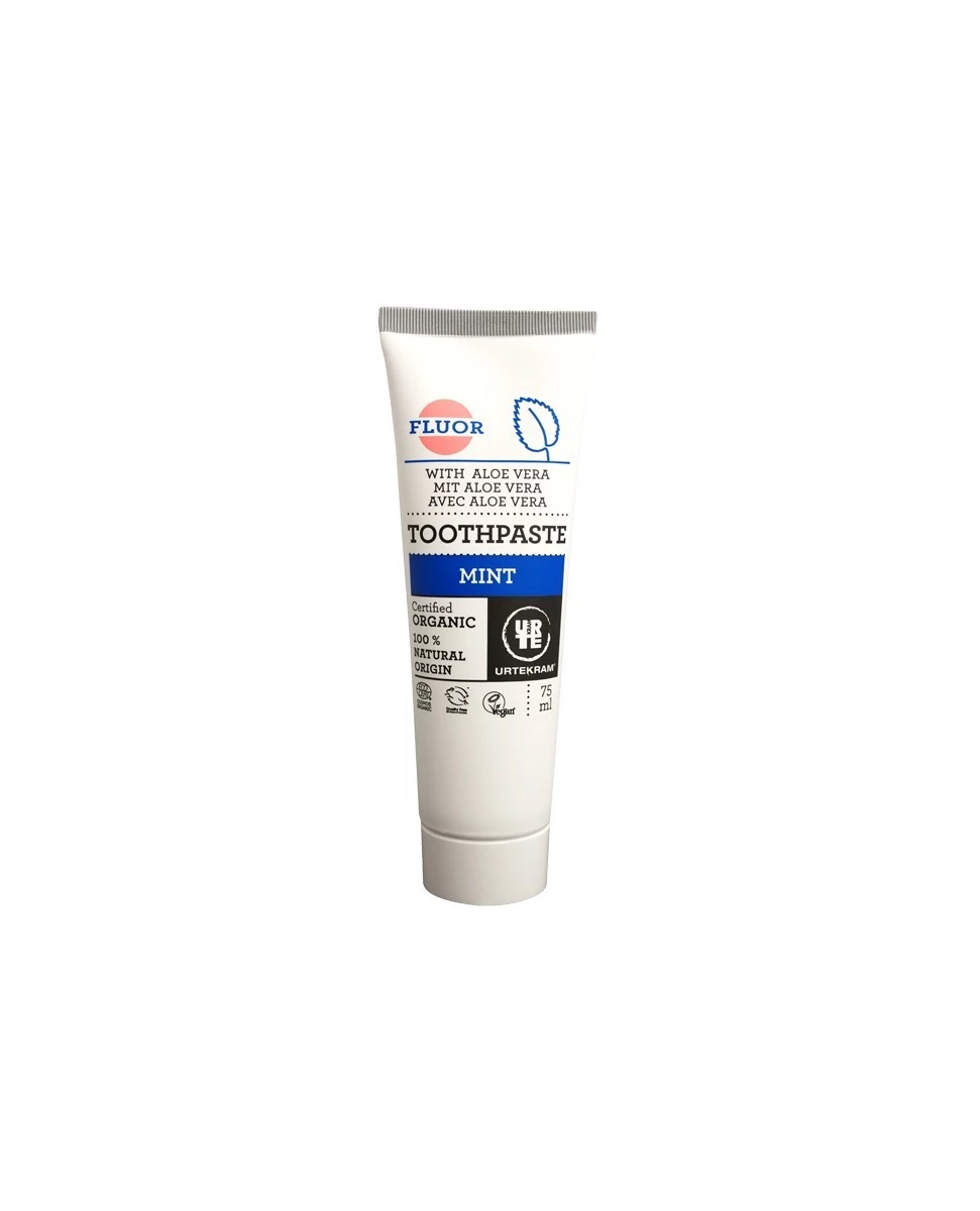 Dentifrice Menthe Fluor - 75ml - Urtekram