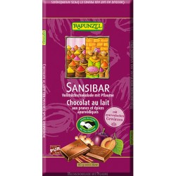 Chocolat Sansibar Lait Prunes Épices - 80g - Rapunzel