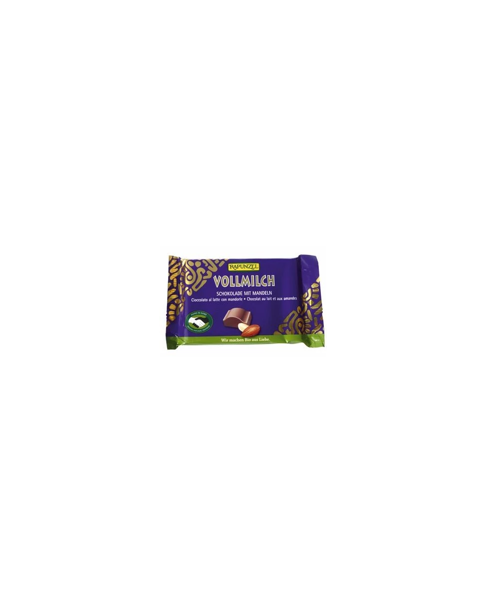 Chocolat au Lait et Amandes Bio - 100g - Rapunzel