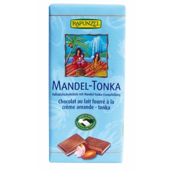 Chocolat au Lait Amande et Tonka - 100g - Rapunzel