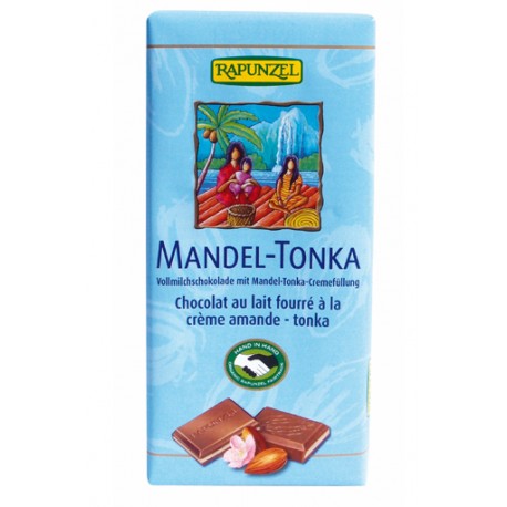 Chocolat au Lait Amande et Tonka - 100g - Rapunzel