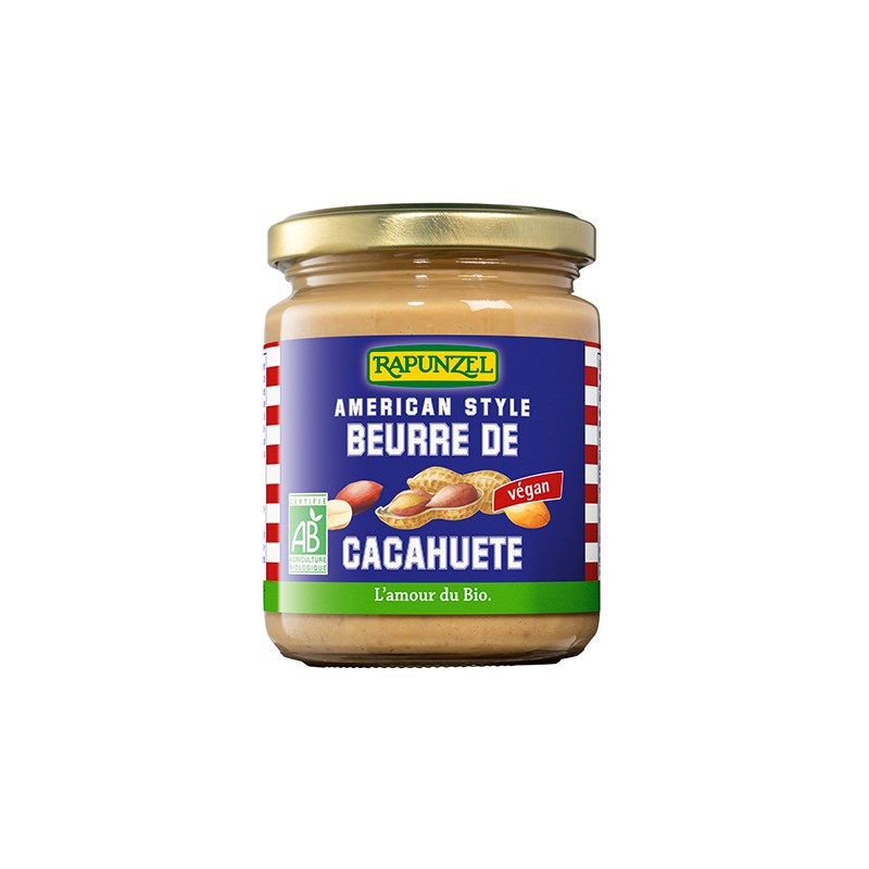 Beurre de cacahuète à l'américaine BIO Rapunzel 500g