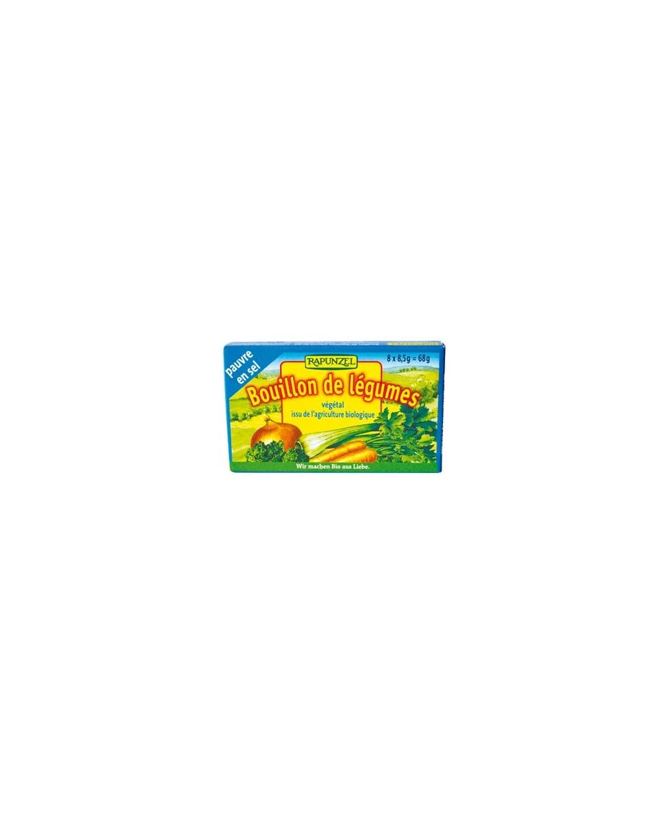 Bouillon Cube Légumes Pauvre en Sel - 68g - Rapunzel
