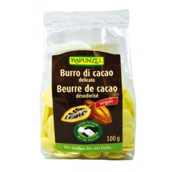 Beurre de Cacao Désodorisé Pastilles - 100g - Rapunzel