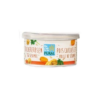 Pâté végétal "Pois Chiches et Huile de Sésame" 125g-Pural