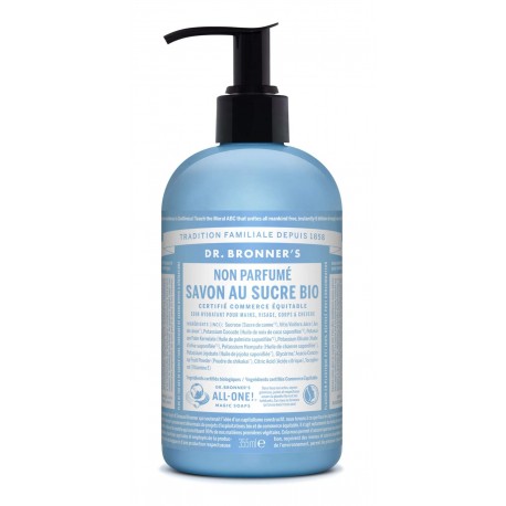 Savon Sucre Sans Parfum - 355ml - Dr Bronner's