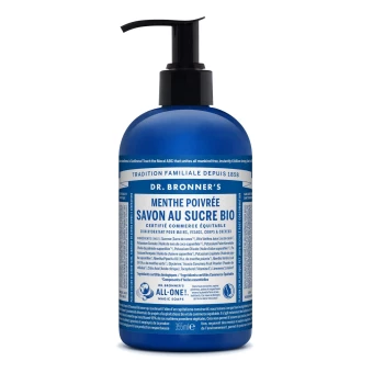 Savon Sucre Menthe Poivrée - 355ml - Dr Bronner's