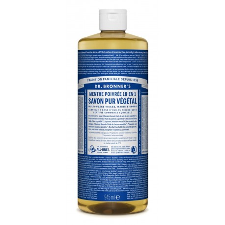 Savon Menthe Poivrée - 945ml - Dr Bronner's