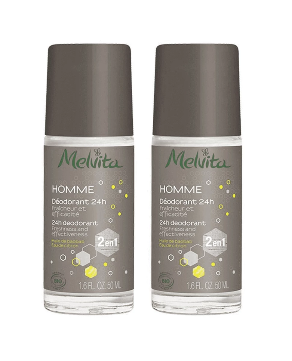 Duo Déodorant 24H Homme - 2x50ml - Melvita