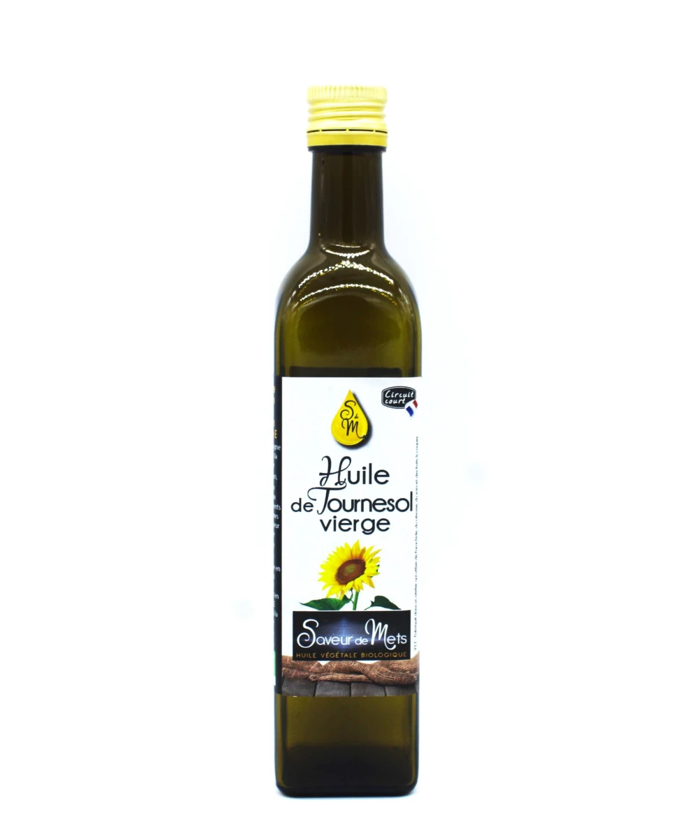 Huile de Tournesol Vierge - 0,5L - Saveur de Mets