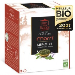 Morri Thé Bio au Jasmin - 18 Infusettes - Thés de la Pagode