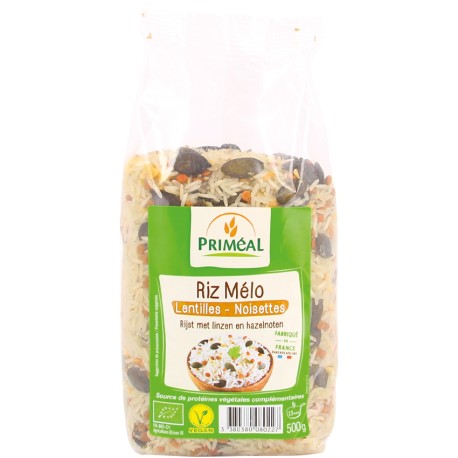 Riz Méli Mélo Lentilles Noisettes - 500g - Priméal