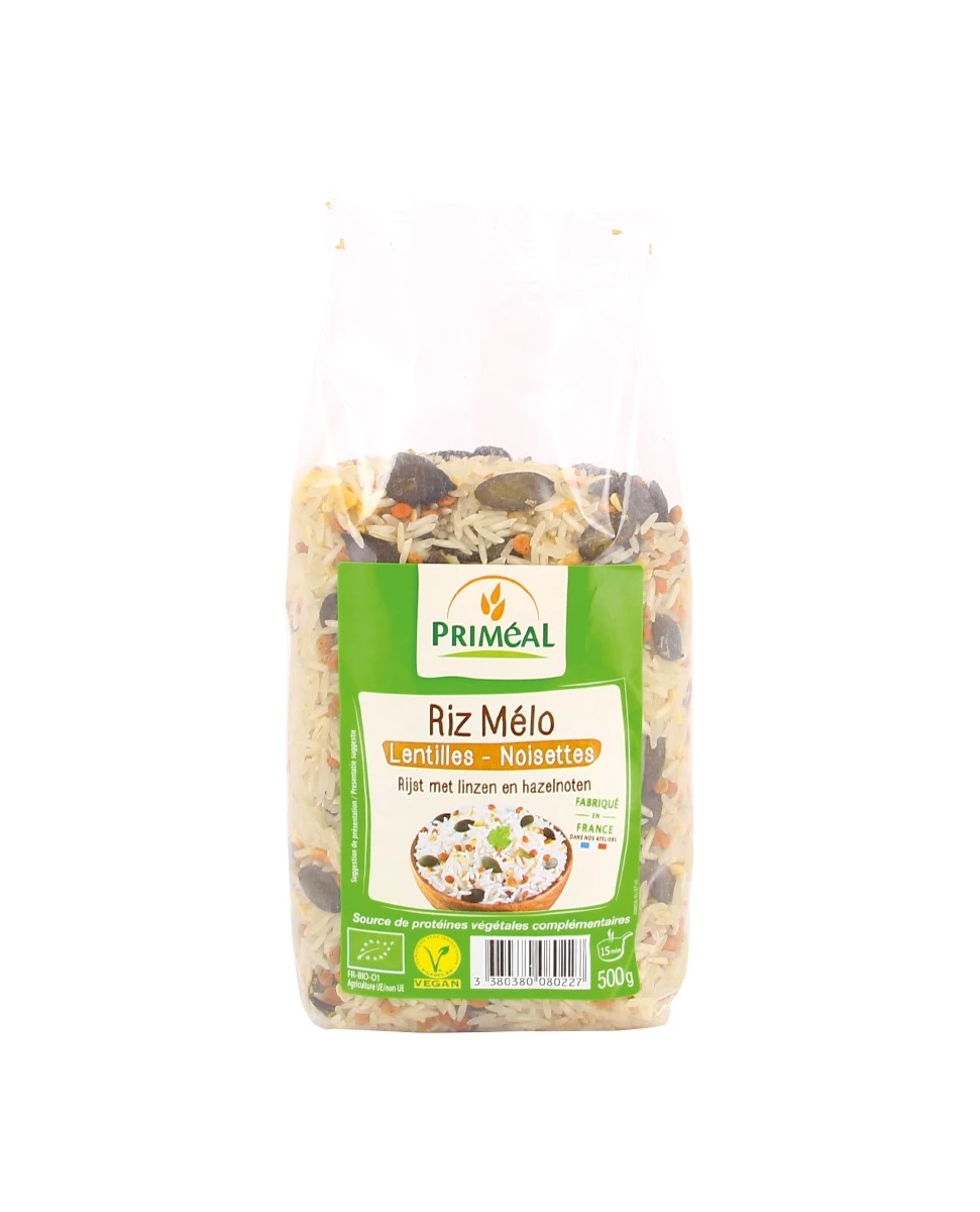 Riz Méli Mélo Lentilles Noisettes - 500g - Priméal