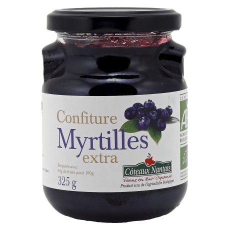 Confiture Myrtilles - 325g - Côteaux Nantais
