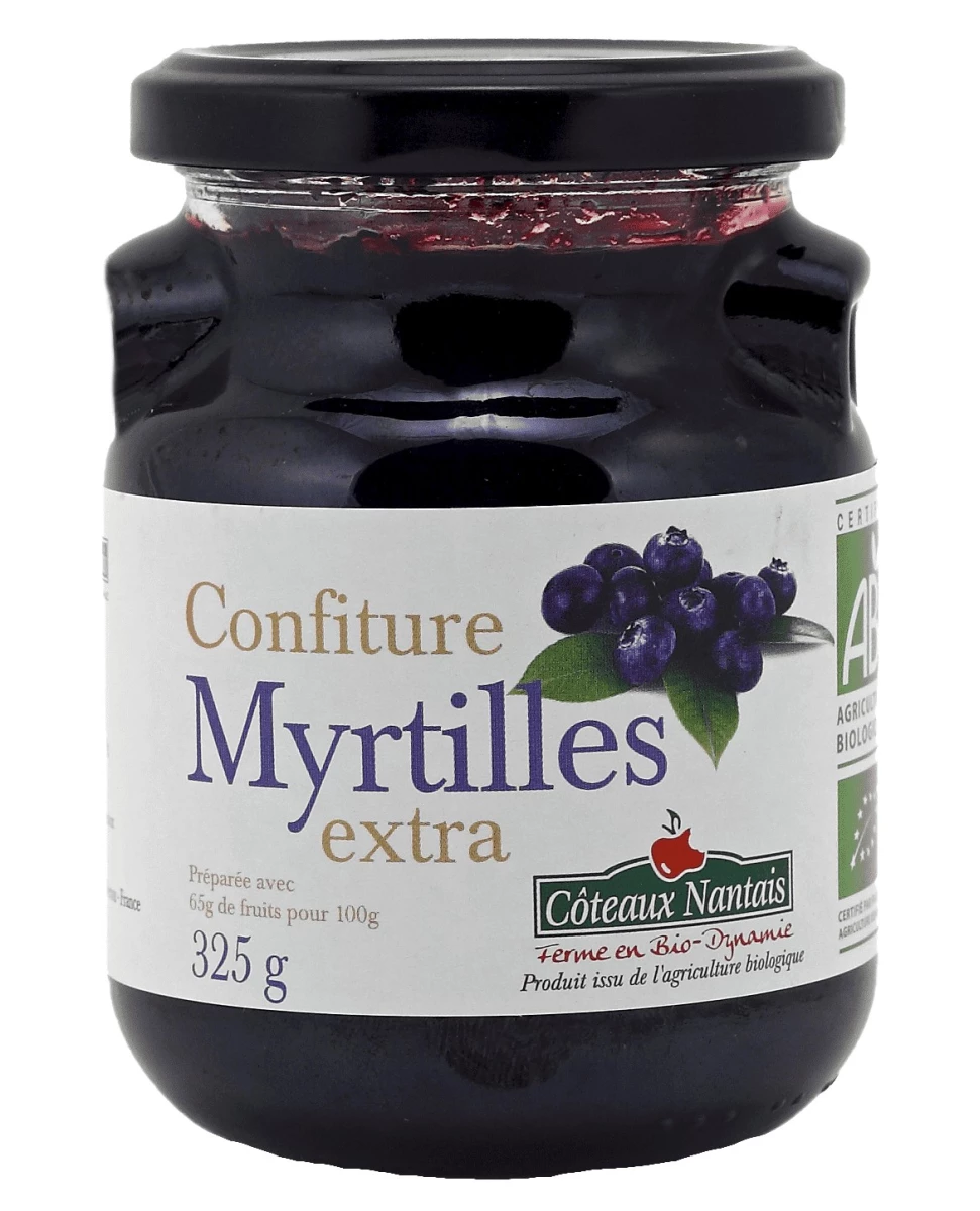 Confiture Myrtilles - 325g - Côteaux Nantais