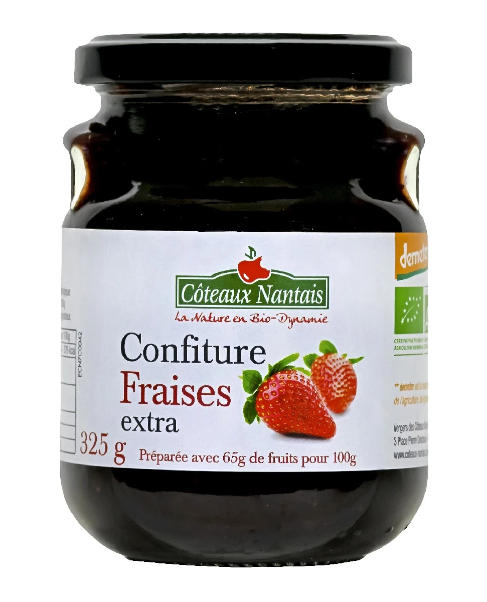 Confiture Fraises - 325g - Côteaux Nantais