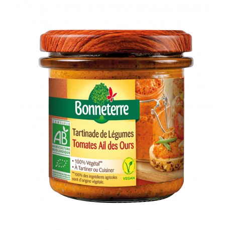 Tartinade de Légumes Tomate Ails Des Ours - 135g - Bonneterre