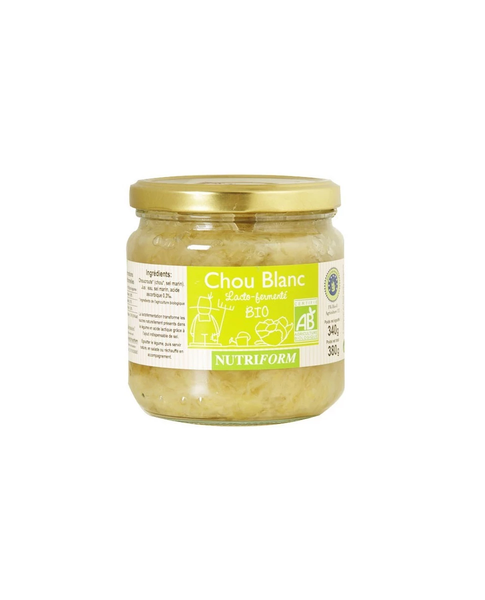 Chou Blanc Lacto-fermenté 380g-Nutriform