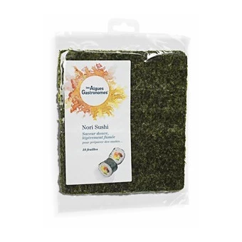 Nori Sushi 10 Feuilles 30g-Les Algues Gastronomes