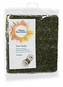 Feuilles d'algues nori pour sushi Algues Gastronomes, Plaques de