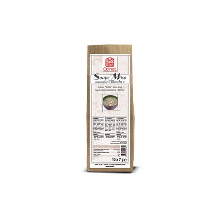 Soupe Miso instantanée "Blanche" (10 sachets de 7g) 70g-Celnat