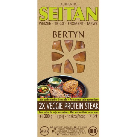 Steak Seitan Froment Shoyu - 300g - Bertyn