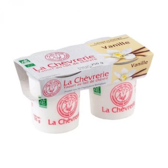 Yaourt Chèvre Vanille -2x125g - La Chèvrerie