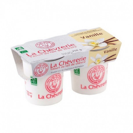 Yaourt Chèvre Vanille -2x125g - La Chèvrerie