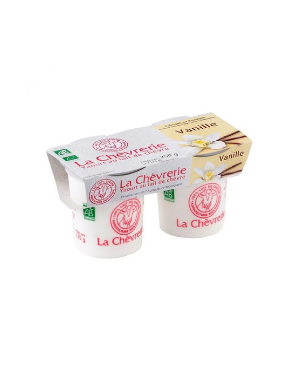 Yaourt Chèvre Vanille -2x125g - La Chèvrerie
