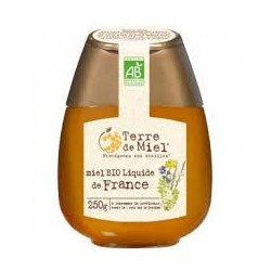 Miel Bio Liquide de France 250g (flacon pressoir)-Terre de Miel