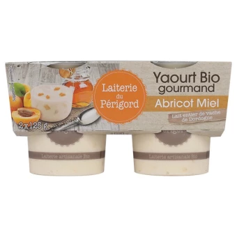 Yaourt Abricot Miel - 2x125g - Laiterie Perigord