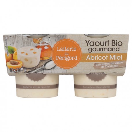 Yaourt Abricot Miel - 2x125g - Laiterie Perigord