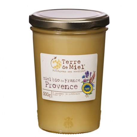 Miel Bio de France Provence 500g-Terre de Miel
