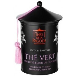 Thé Vert Vanille Fleur de Cerisier Edition Prestige - 100g - Thés de la Pagode