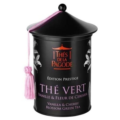 Thé Vert Vanille Fleur de Cerisier Edition Prestige - 100g - Thés de la Pagode