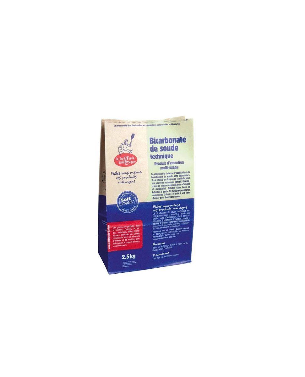 Bicarbonate de Soude Technique - 2.5kg - La Droguerie Écologique