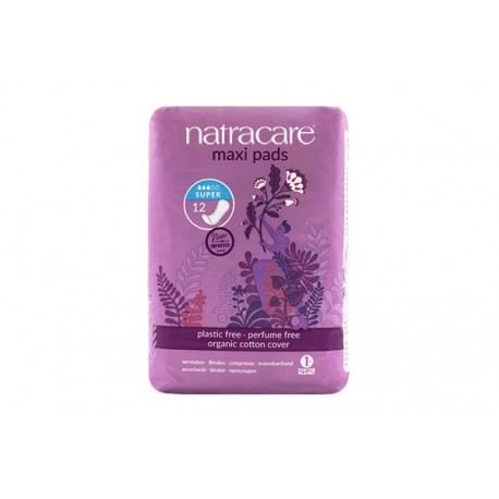 Serviettes Naturelles Maxi Super - x12 - Natracare