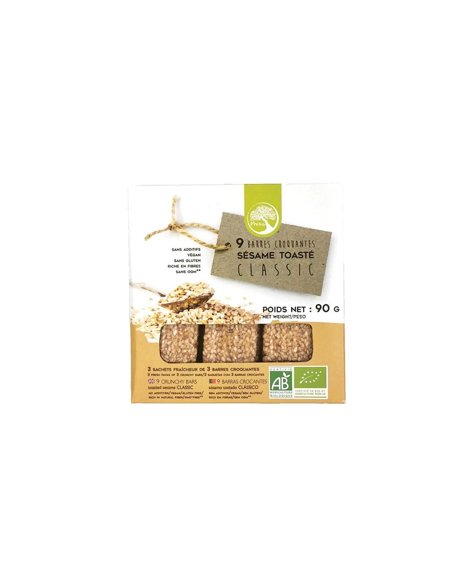 Barres Croquantes Sésame Toasté - 90g - Philia
