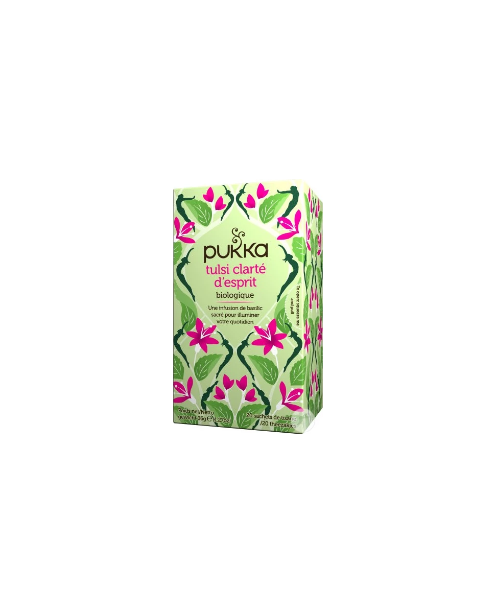 Infusion Tulsi Clarté d'Esprit - 20 sachets - Pukka