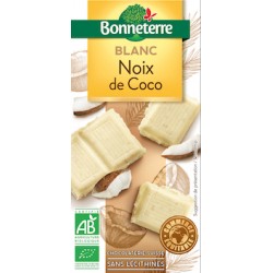 Chocolat Blanc Noix de Coco 100g -Bonneterre