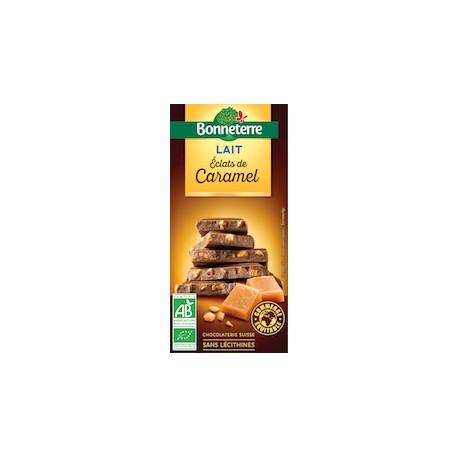 Chocolat Lait Eclats de Caramel 100g -Bonneterre