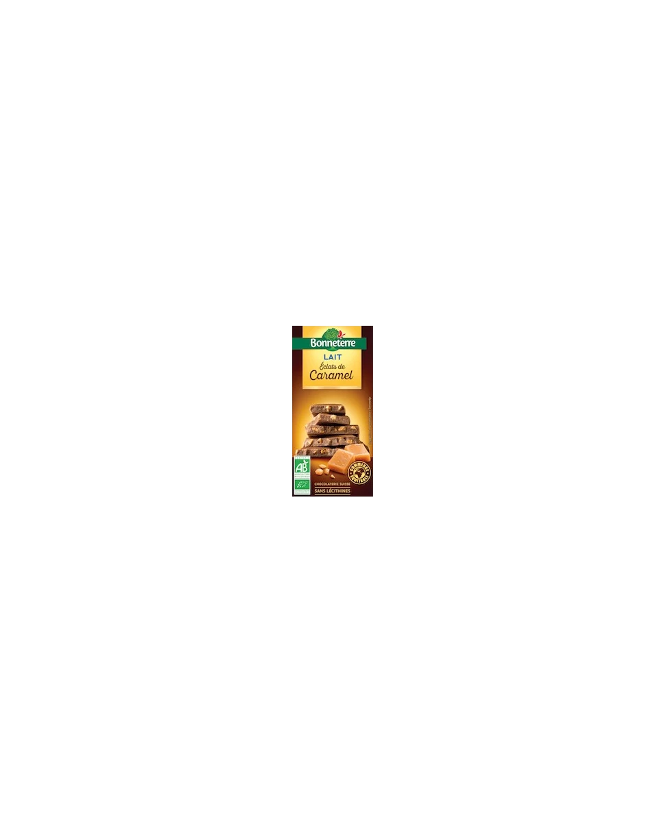 Chocolat Lait Eclats de Caramel 100g -Bonneterre